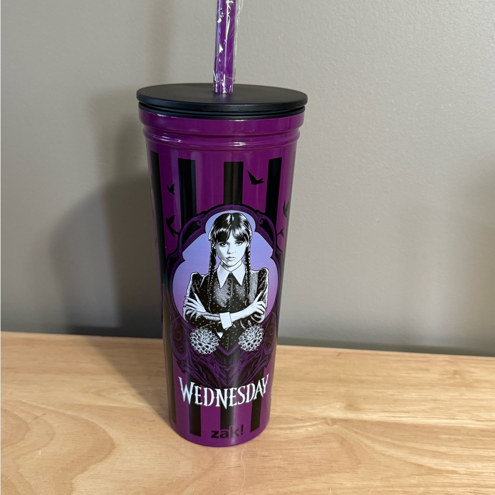 Wednesday Addams Stainless Steel Tumbler by Zak Designs 23 oz